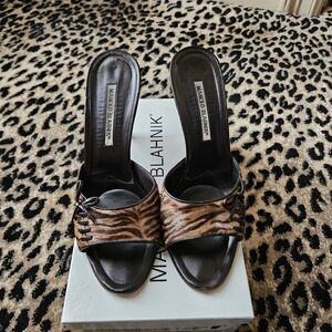 Manolo Blahnik Brown Women's Shoes